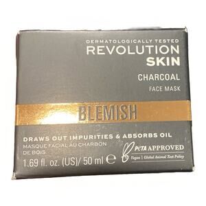 Revolution Skin Charcoal & Glycolic Acid Face Mask For Blemishes